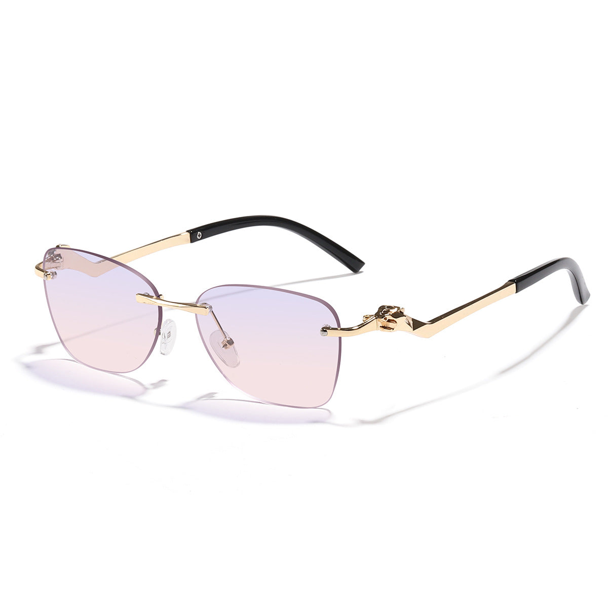 Damen modische Sonnenbrille mit stilvollen geometrischen Akzenten Karnz