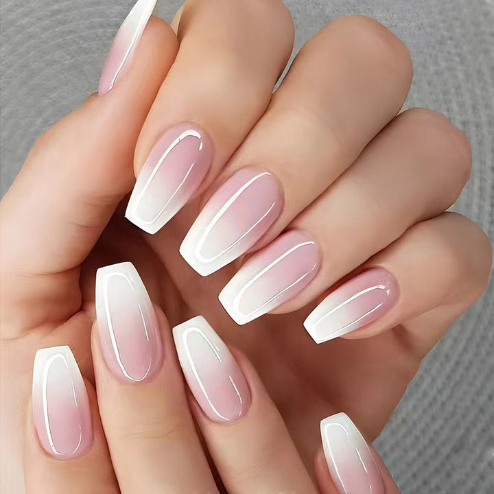 Elegantes Französisches Tipp-Acryl-Nagelkunst-Set