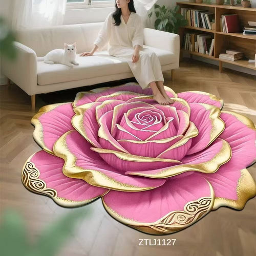 Florales rosenförmiges Teppichbereich