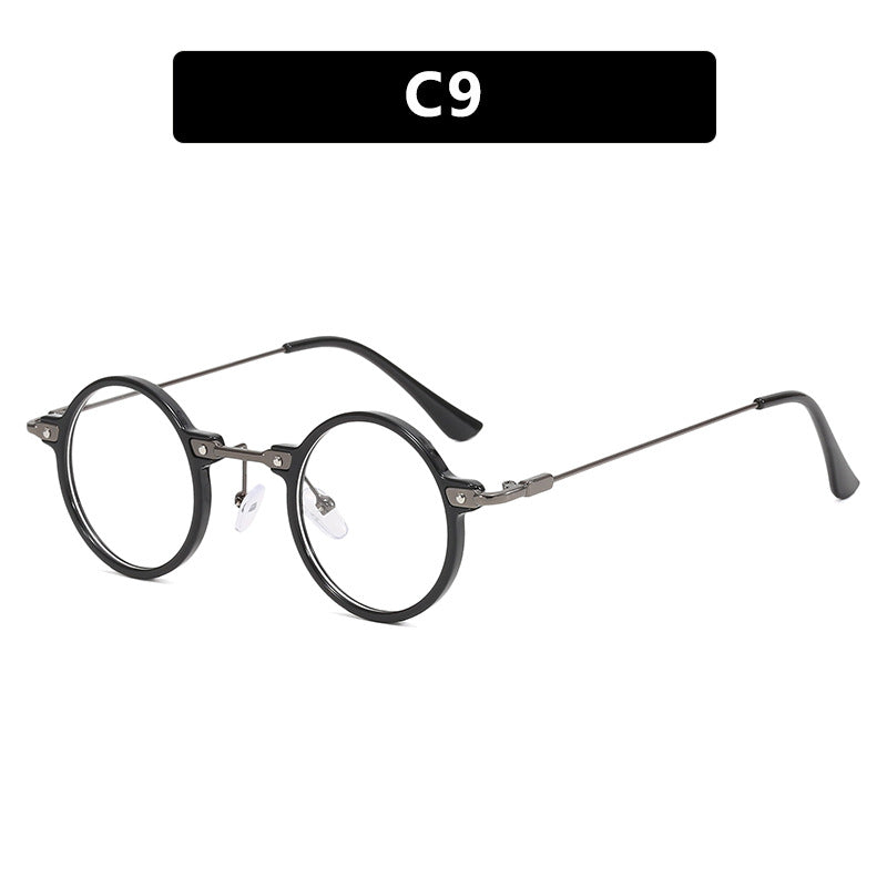 Damen modische runde Sonnenbrille mit stylischem Metallrahmen und polarisierenden Gläsern Karnz