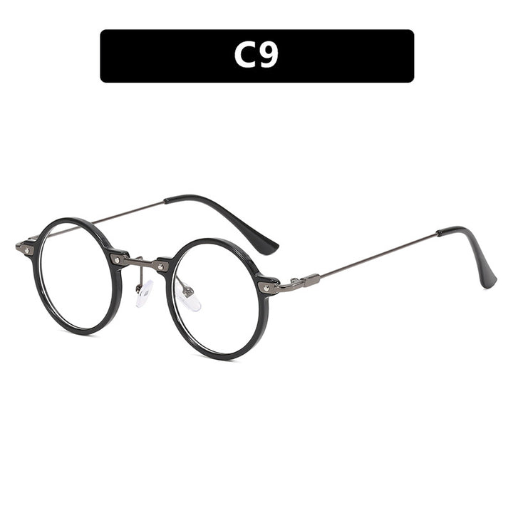 Damen modische runde Sonnenbrille mit stylischem Metallrahmen und polarisierenden Gläsern Karnz