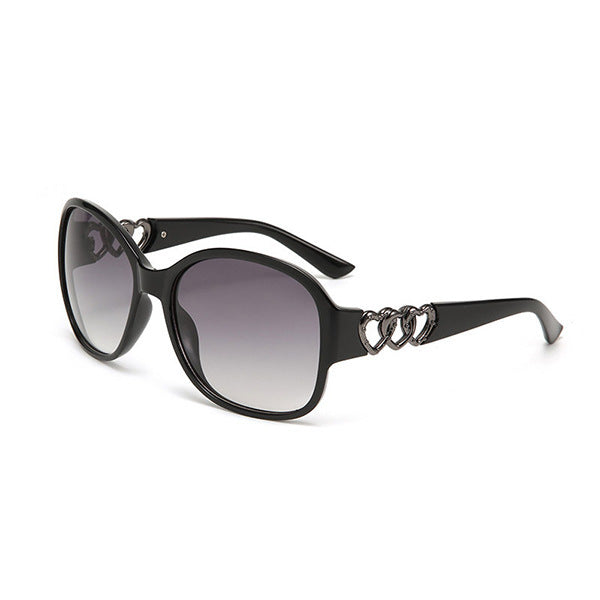 Damen elegante Sonnenbrille mit exquisite Rahmenverzierung Karnz