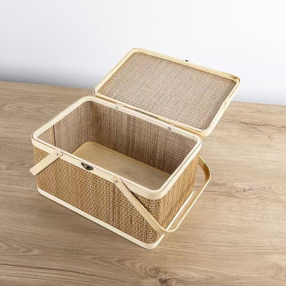Praktischer Aufbewahrungskorb Aus Rattan Karnz