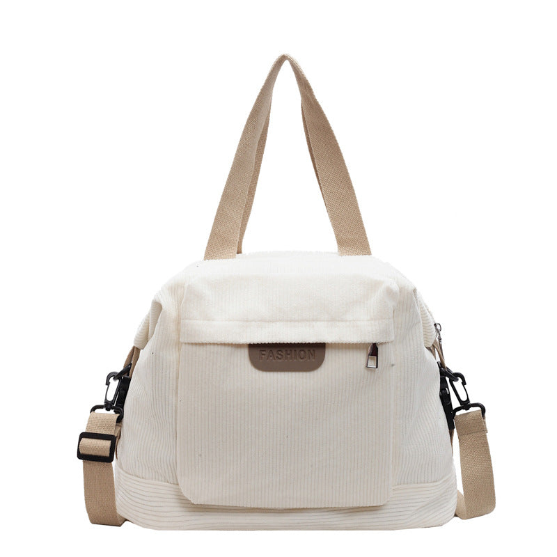 Corduroy Casual Schultertasche Karnz