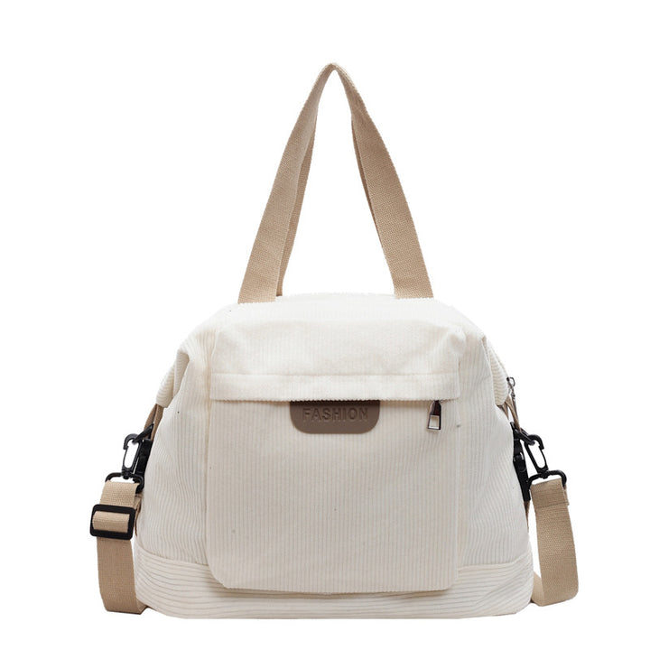 Corduroy Casual Schultertasche Karnz
