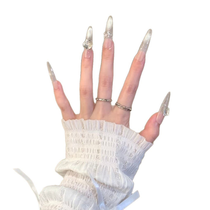 Rhinestone-besetzte Stiletto-Nagelerweiterungen