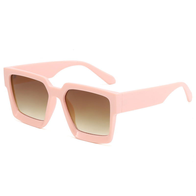 Damen Oversized Sonnenbrille mit modischem Transparentrahmen Karnz
