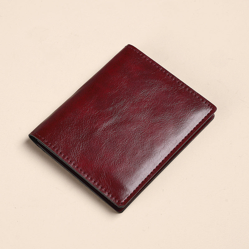 Premium Leder Bi-Fold Geldbörse