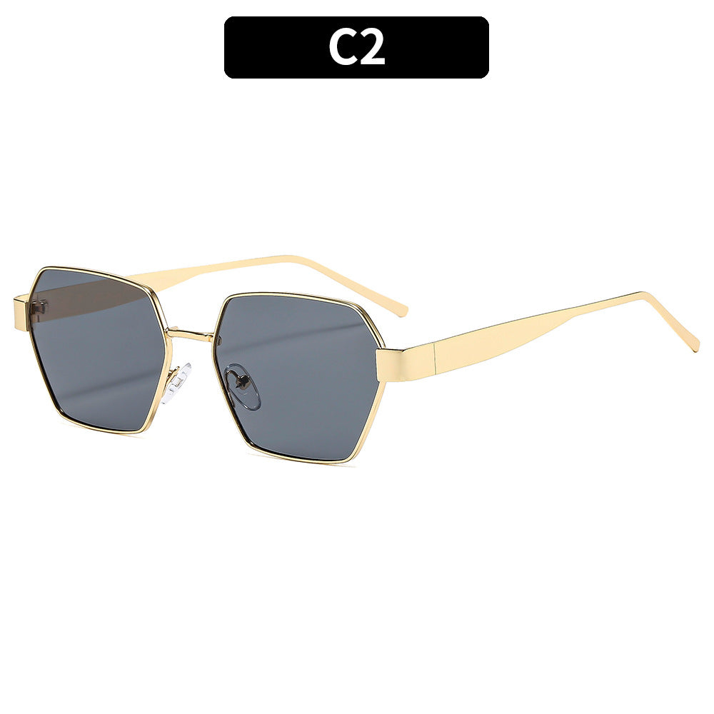 Elegante sechseckige Rahmen-Sonnenbrille