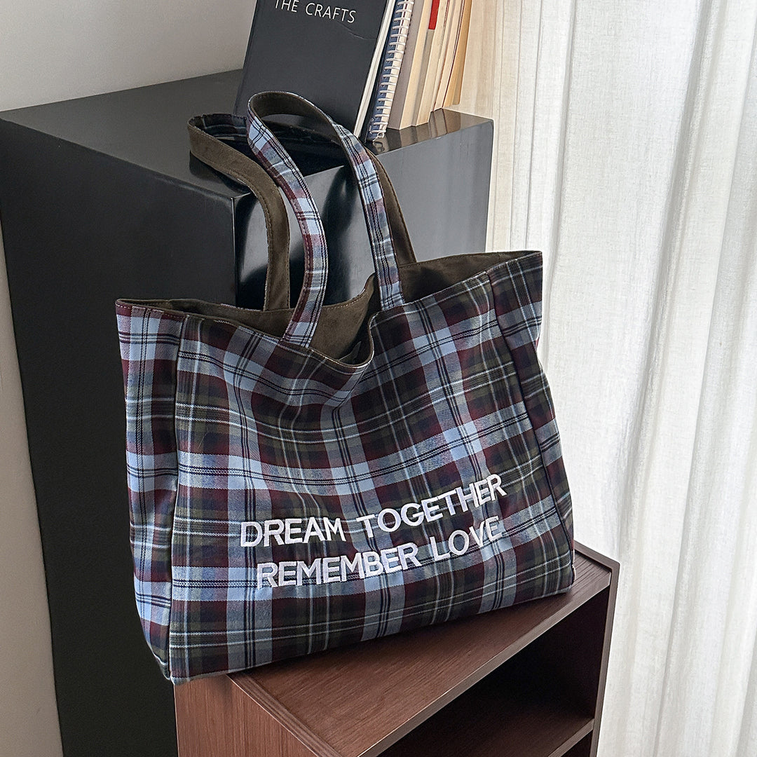 Plaid gemusterte Tragetasche Karnz
