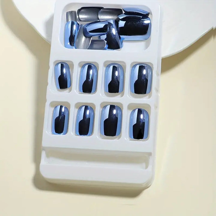 Metallic Finish Press-On Nail Set Karnz