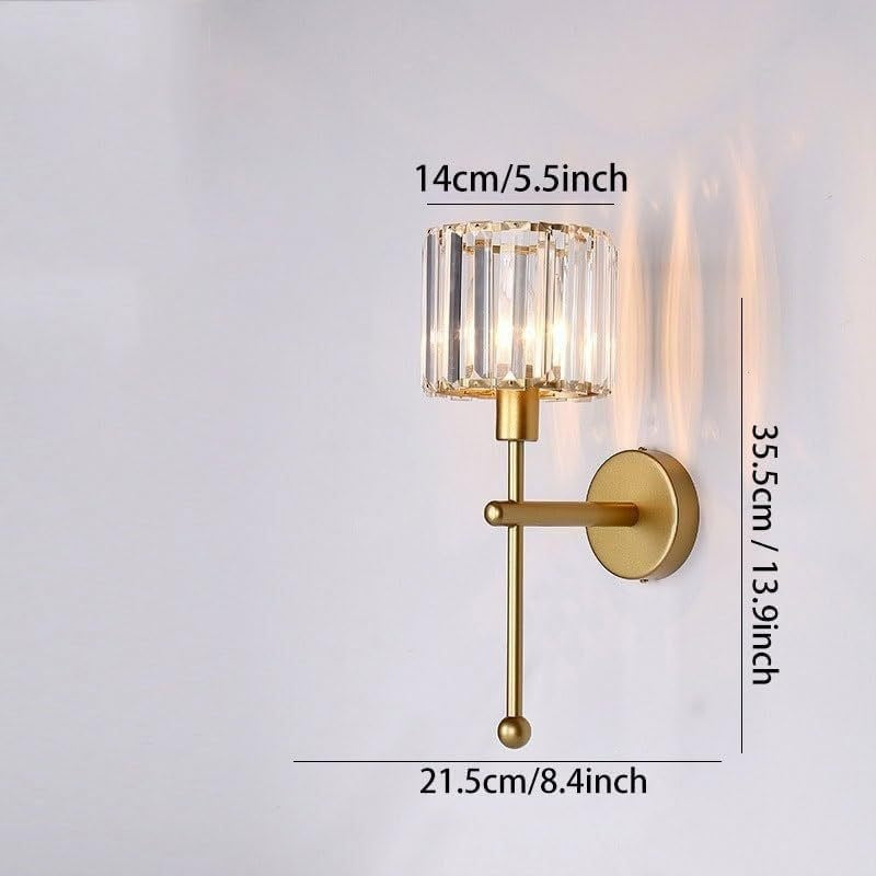 Elegante Kristall Wandlampe