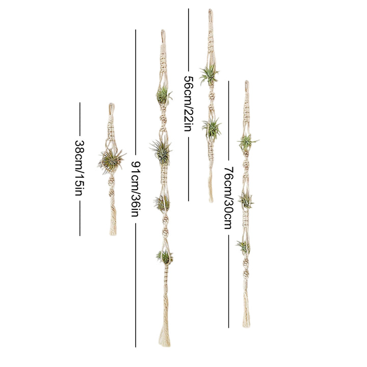 Elegante Macrame-Pflanzenwandbehänge Karnz