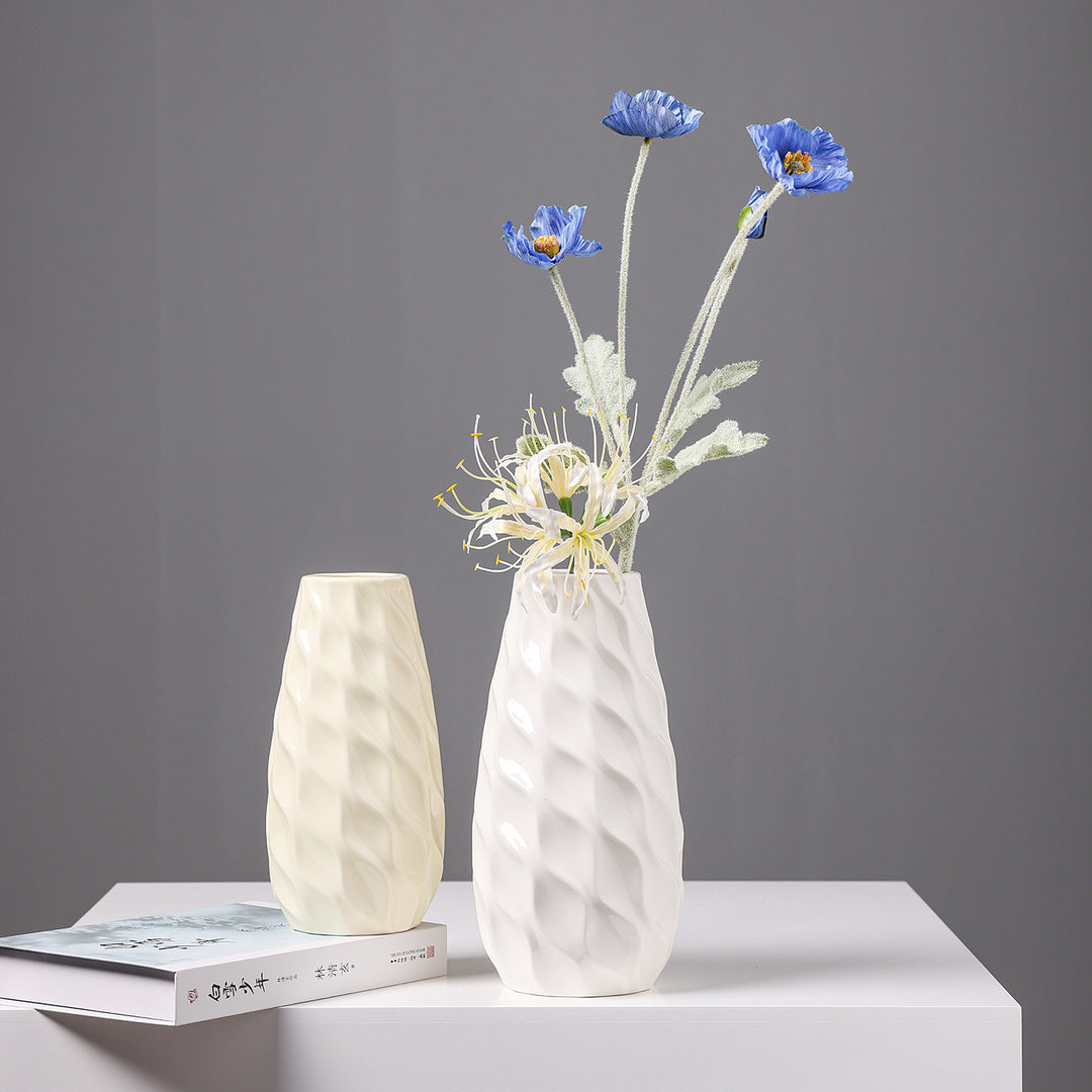 Texturiertes Keramikwaren Blumenvase