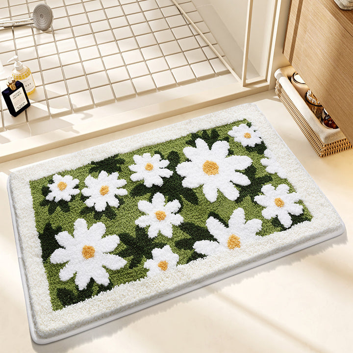 Plüsch Floral Design Badmatte Karnz