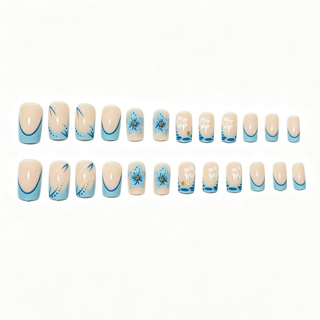 Artisan Floral Acryl Press-On Nagelset Karnz