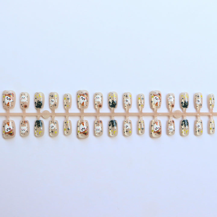 Halloween-Themen Press-On Nagelkunst Set Karnz