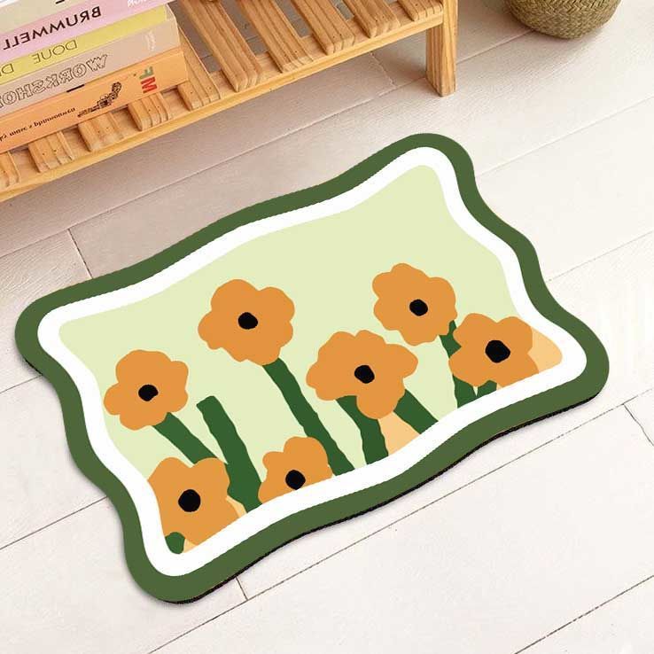 Florale dekorative Teppichmatte für die Wohnkultur