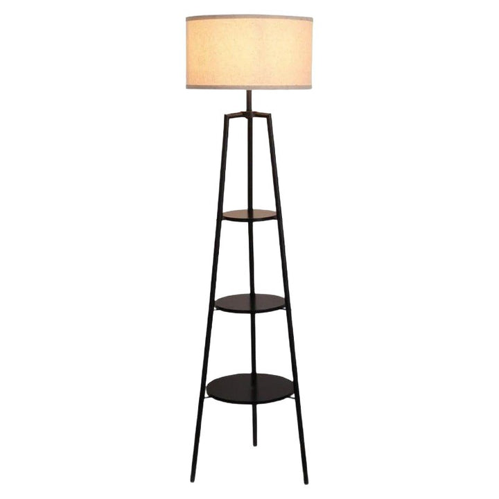 Moderner minimalistischer Stehlampe mit Ablageflächen