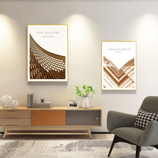 Moderne Geometrische Wandkunst