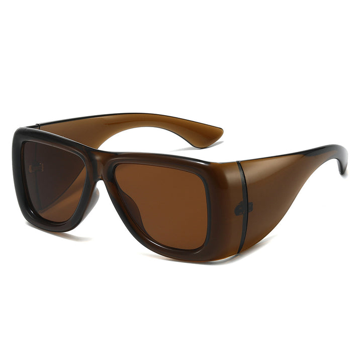 Oversized modegetriebenen Shield-Sonnenbrillen Karnz