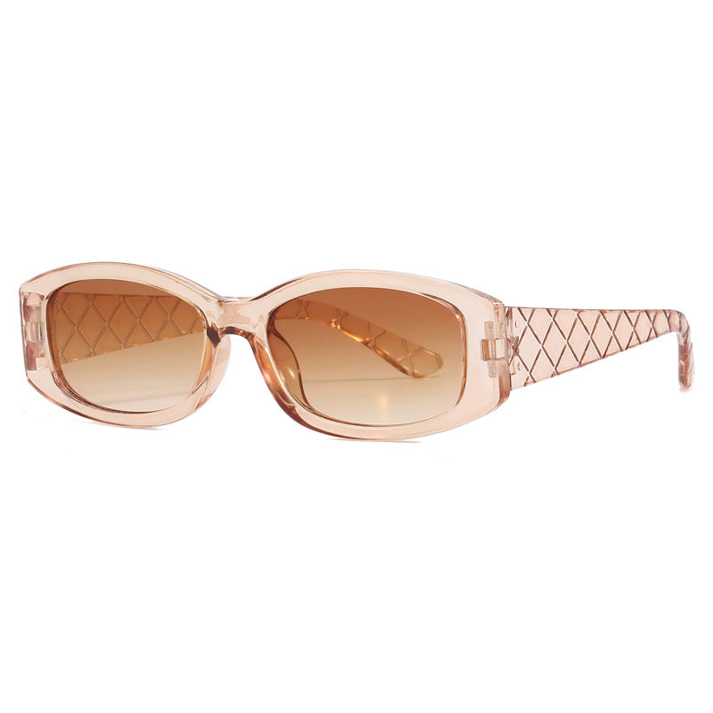 Damen Modische Retro-Sonnenbrille mit quadratischer Fassung Karnz