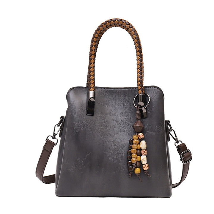 Elegante Handgefertigte Floral Prägung Tragetasche