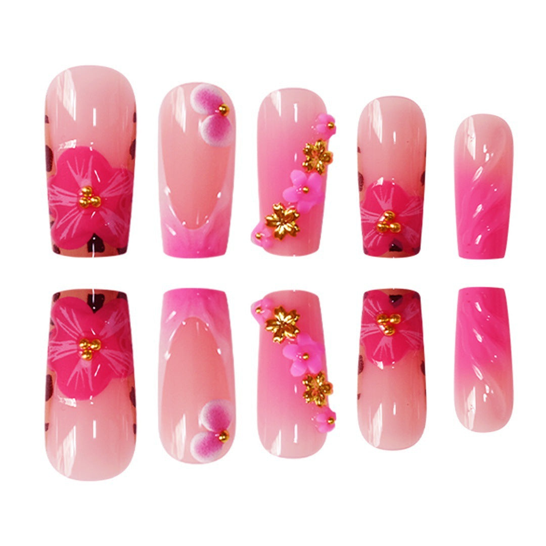 Florales Designer-Acryl-Nagelkunst Karnz