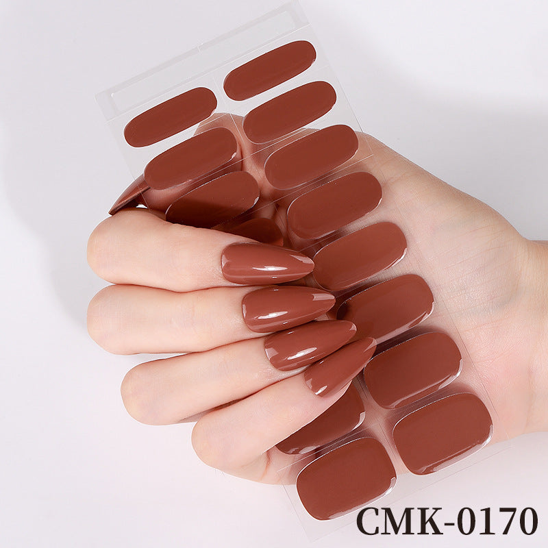 Glänzende Press-On Nail Wraps