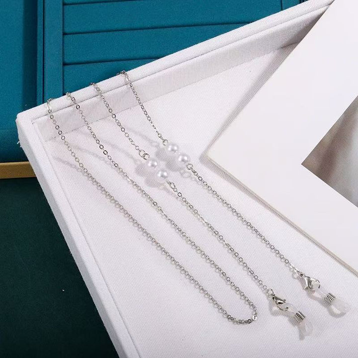 Stylische Perlenbrillekette Karnz