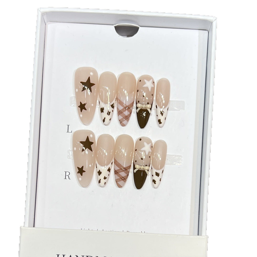 Künstlerisches Press-On-Nagelset Karnz