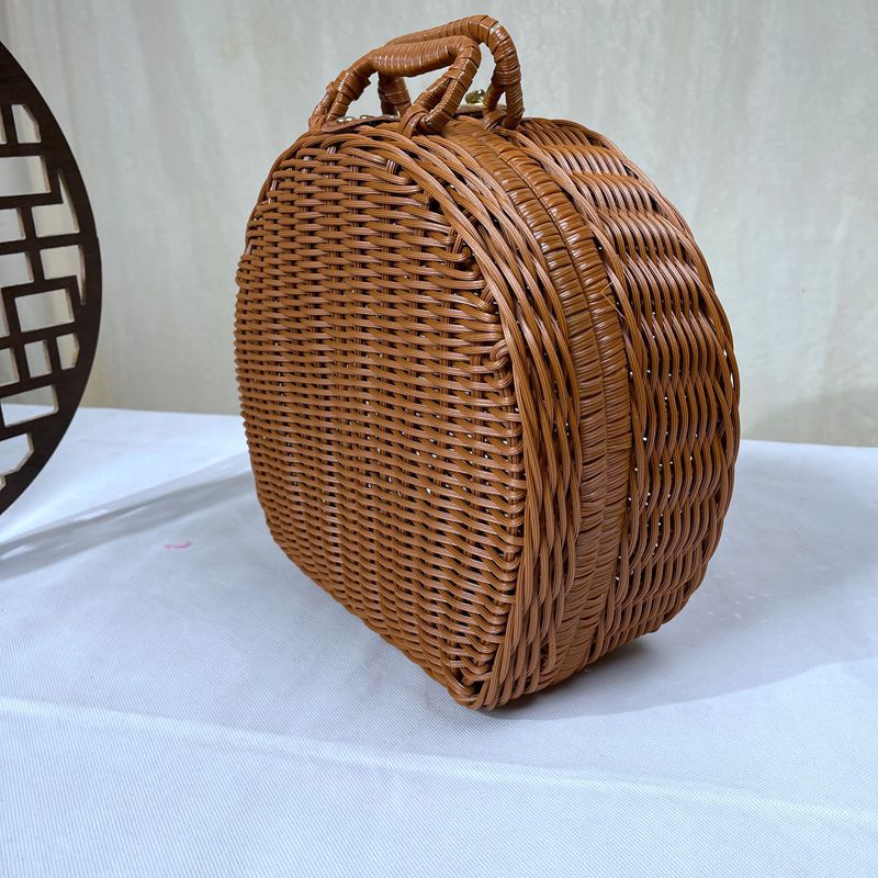 Damen stilvolle geflochtene Handtasche Karnz
