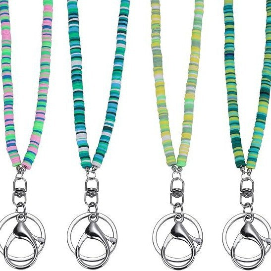 Bunte Perlen ID Badge Halter Lanyard Karnz
