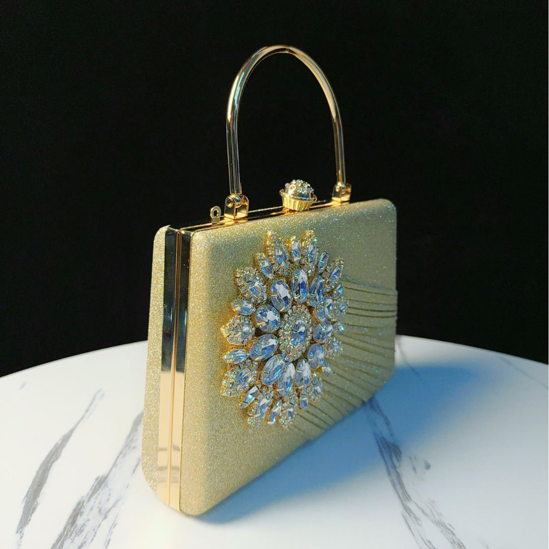 Luxuriöse mit Strass verzierte Abendhandtasche