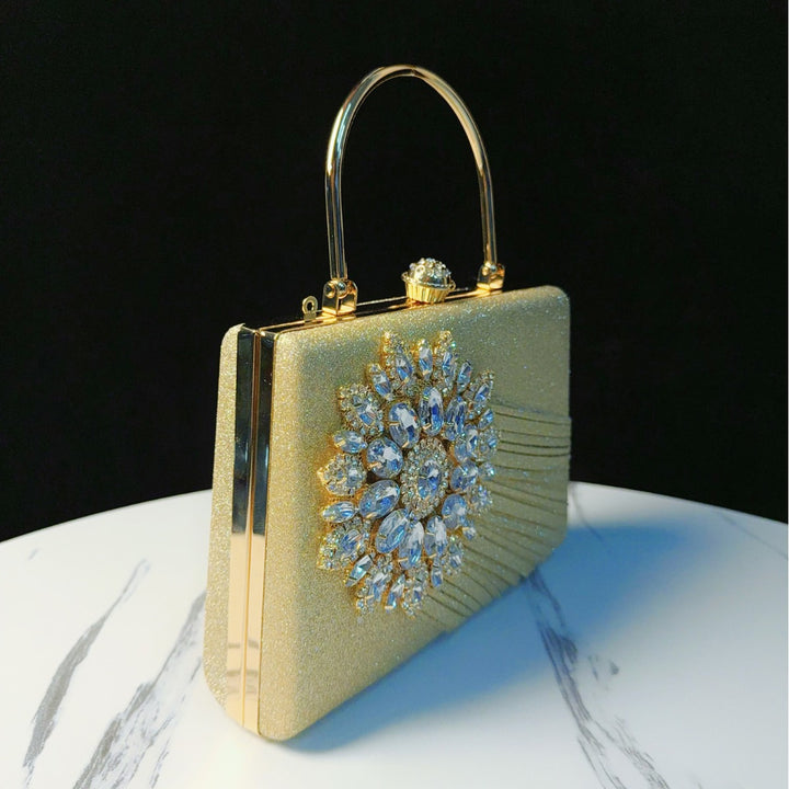 Luxuriöse mit Strass verzierte Abendhandtasche