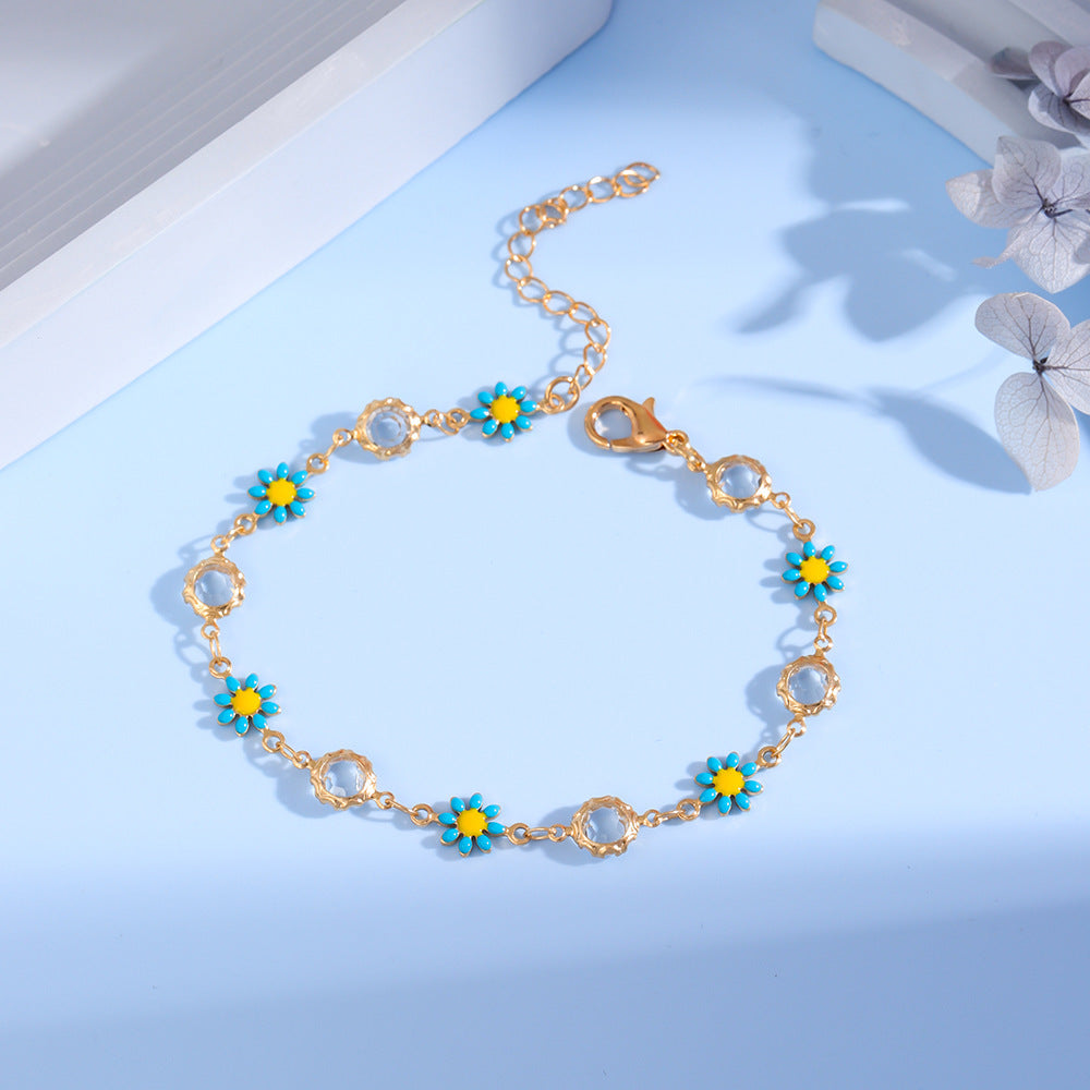 Floral Charm Bracelet Karnz