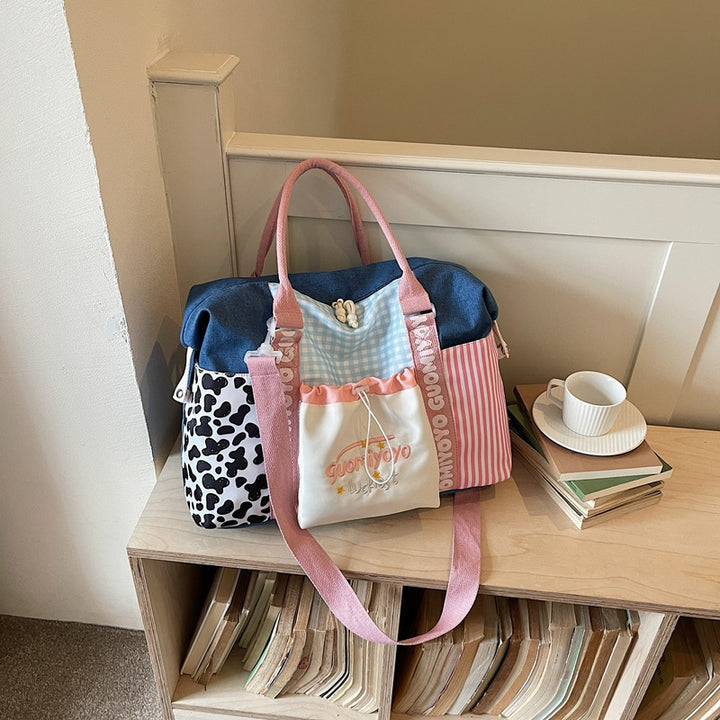 Stilvolle Mehrfarbige Reise-Duffel-Tasche Karnz