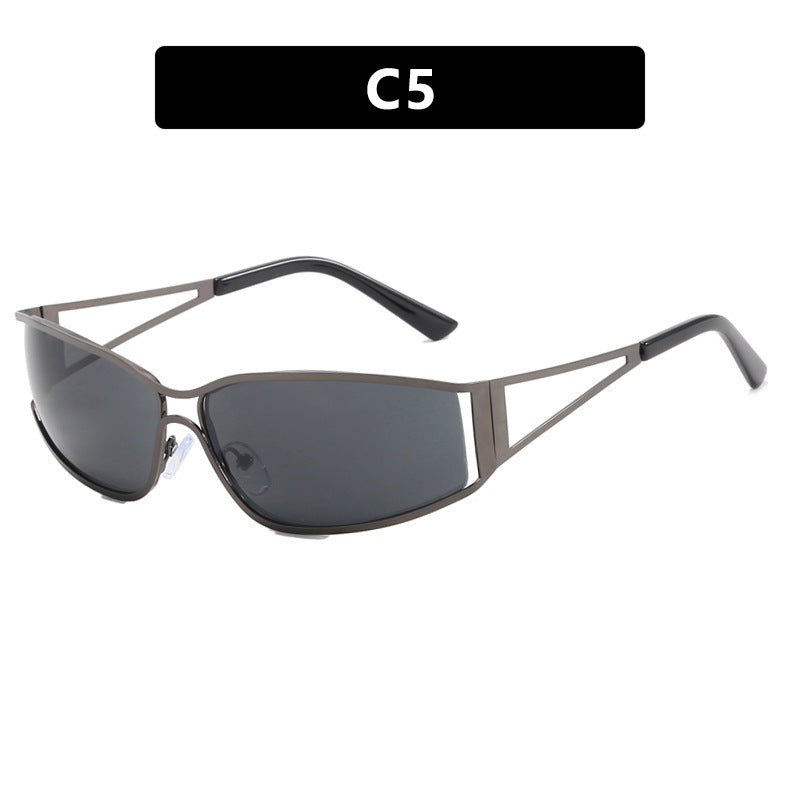 Damen sportliche Sonnenbrille mit modernem Rahmen Karnz