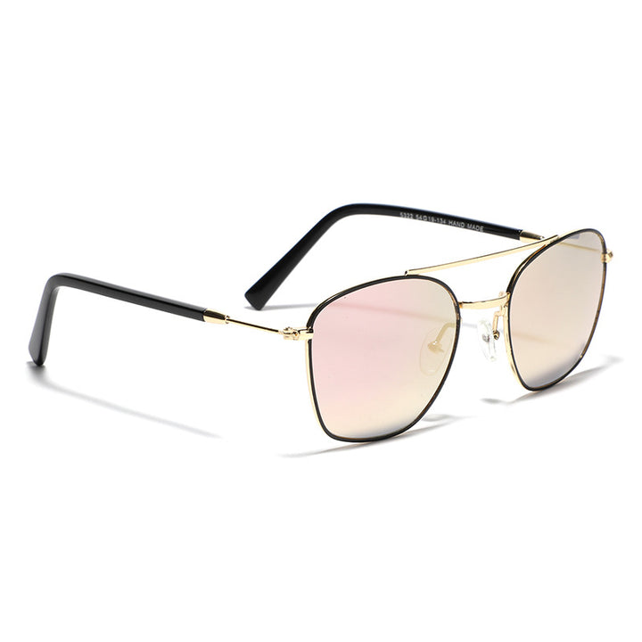 Damen modische quadratische Sonnenbrille mit luxuriösem Metallrahmen Karnz