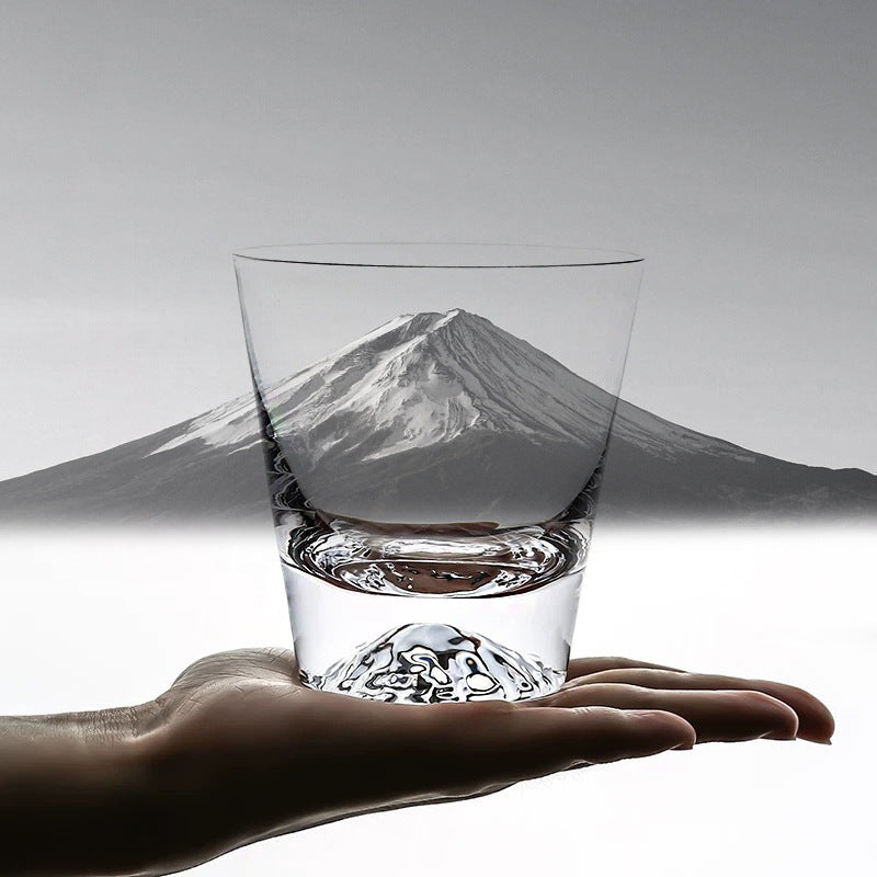 Japanischer Mount Fuji Whisky Glas Sets (Schneegipfel Edition) | Karnz