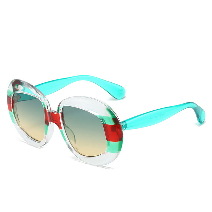 Vintage-inspirierte geometrische Rahmen-Sonnenbrille Karnz