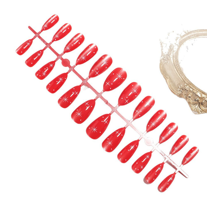 Glänzendes Stiletto-form Press-On Nagelset Karnz