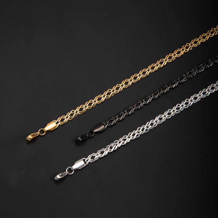 Stylische verwobene Kettenarmband Karnz