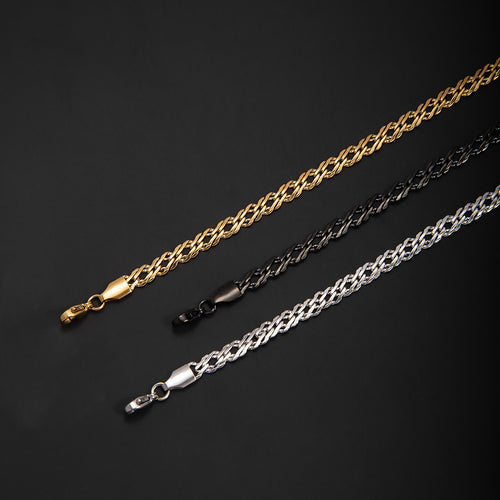 Stylische verwobene Kettenarmband Karnz