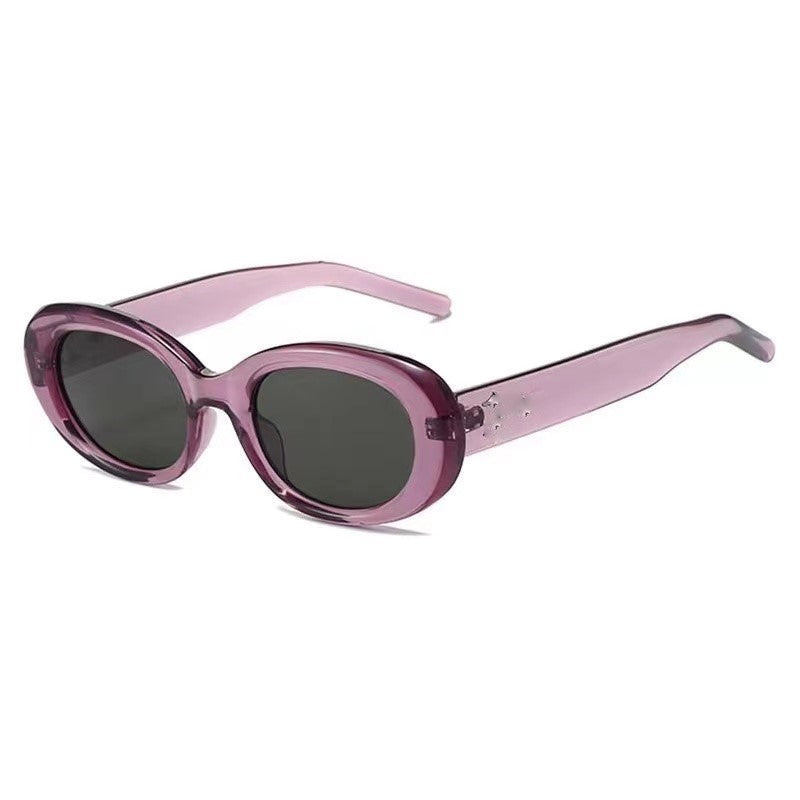 Modische ovale Sonnenbrille Karnz