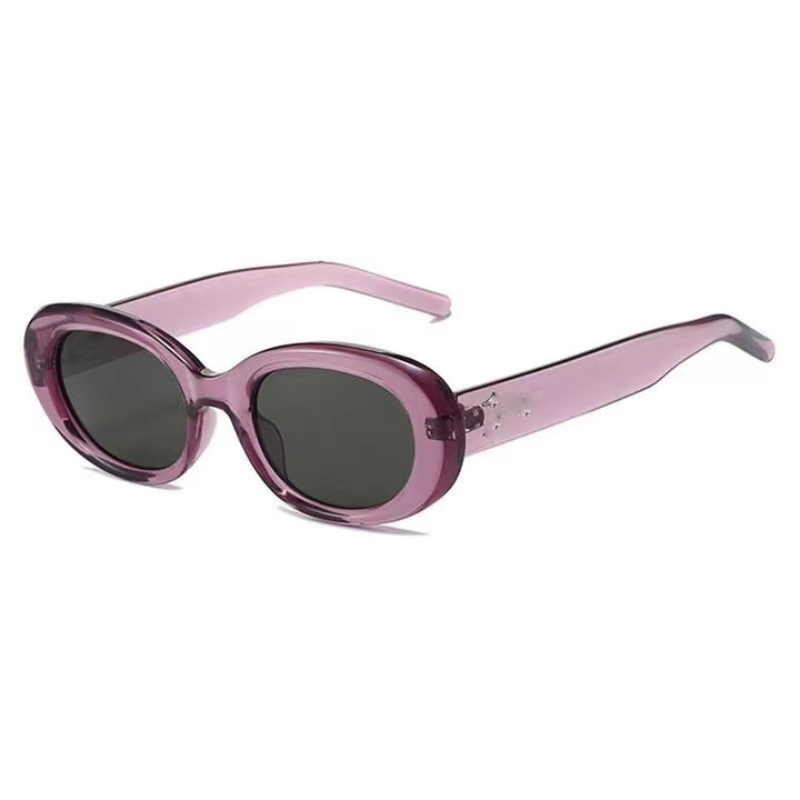 Modische ovale Sonnenbrille Karnz
