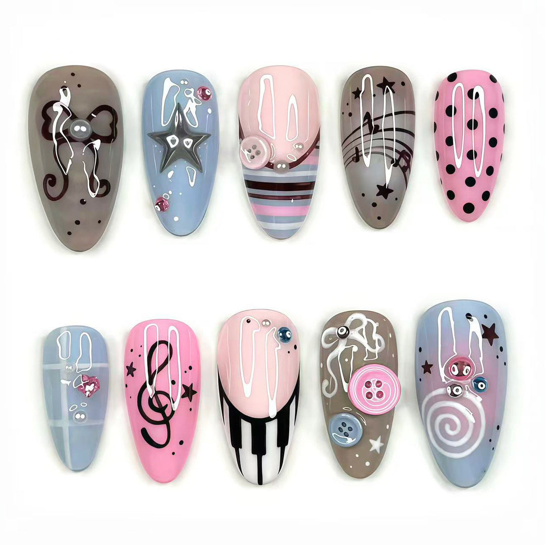 Künstlerische Nagelkunst Kollektion