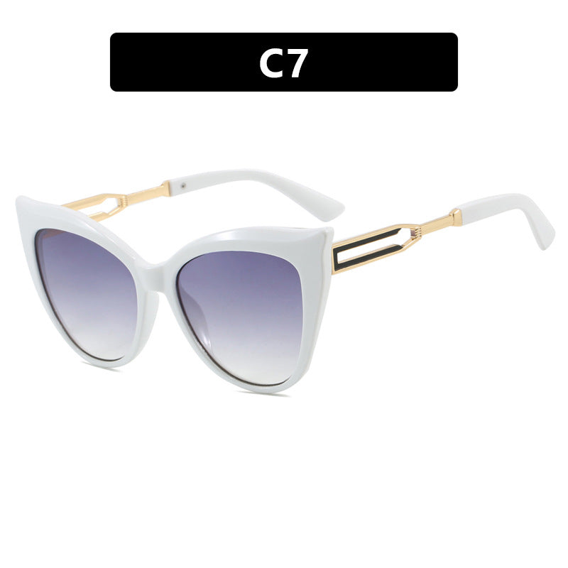 Damen cat-eye Brille mit elegantem Metallrahmen Karnz
