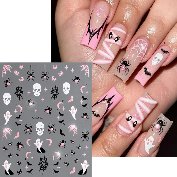 Halloween-Themen Nagelkunst Aufkleber Set  1791507032