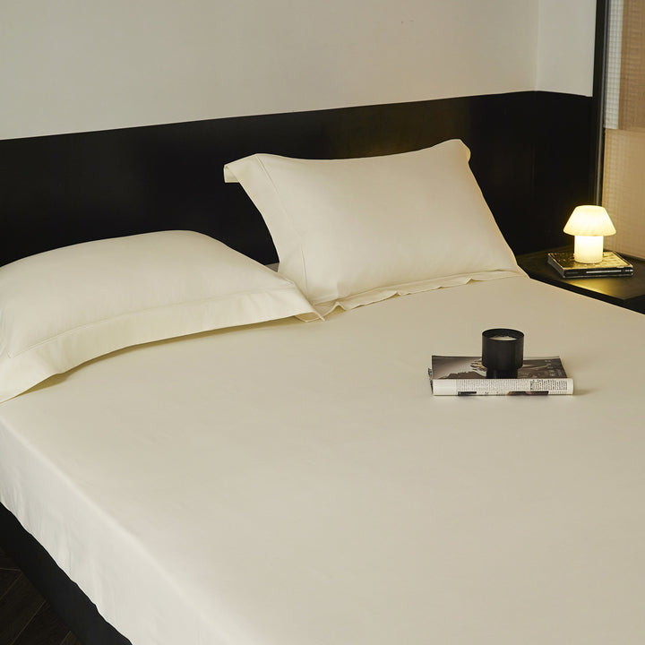 Premium-Bettwäsche-Set mit Spannbettlaken und Oxford-Kissenbezügen